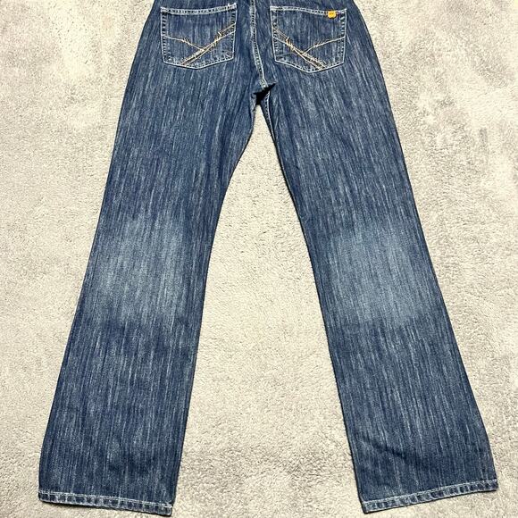 Wrangler FR 20X Bootcut Jeans Mens 34 x34 Flame Resistant Blue Denim - Picture 4 of 10